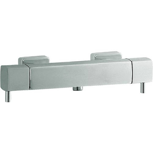 Larger image of Hudson Reed Bar Shower Quadro Thermostatic Bar Valve (Bottom Outlet).