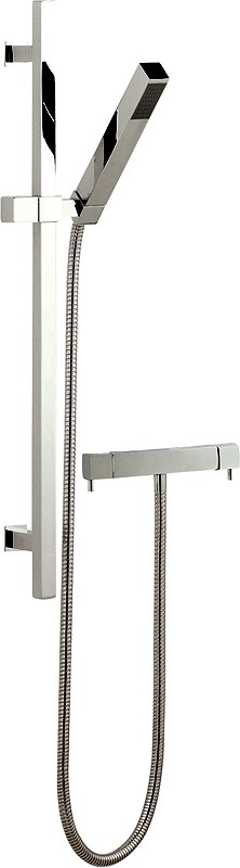 Larger image of Hudson Reed Bar Shower Thermostatic Bar Shower Valve & Kubix Slide Rail Set.