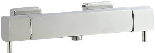 Larger image of Ultra Showers Quadro Thermostatic Bar Shower Valve (Bottom Outlet).