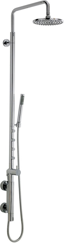 Larger image of Hudson Reed Bar Shower Indulge Vertical Shower Set With 4 Jets. Thermostatic.