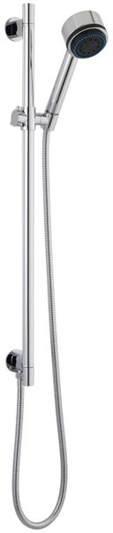 Larger image of Ultra Showers Round Slide Rail Kit With Handset & Built In Outlet (Chrome).