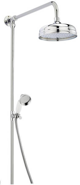 Larger image of Component Traditional Rigid Riser Shower Kit (Chrome).