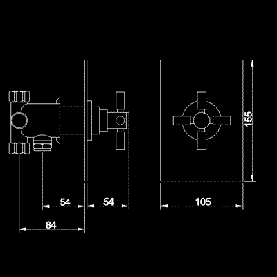 Technical image of Hudson Reed Tec Diverter