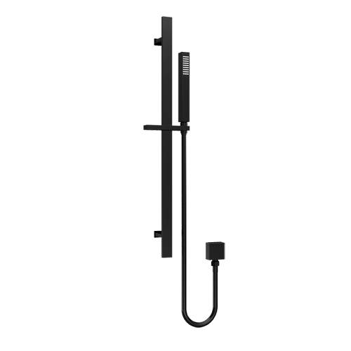 Nuie Slide Square Rail Kit - Matt Black - Brass & ABS - Minimalist Design - Image 3
