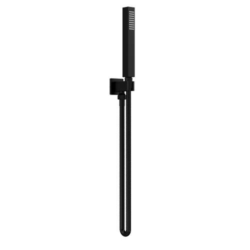 Nuie Black Showers Shower Handset, Hose & Bracket Outlet (Matt ).