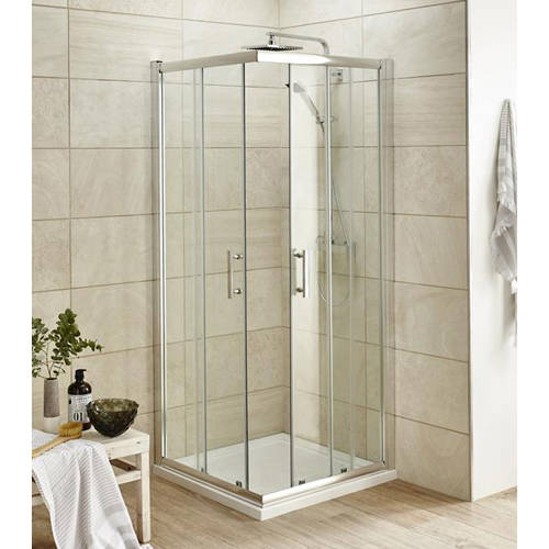 Nuie Enclosures Corner Shower Entry Enclosure (760X760mm).