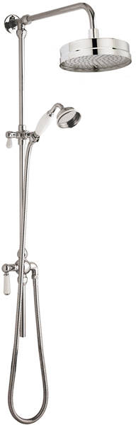 Larger image of Component Traditional Rigid Riser Shower Kit With Diverter (Chrome).