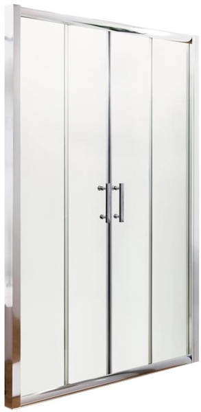 Nuie Enclosures Double Sliding Shower Door (1400Mm).