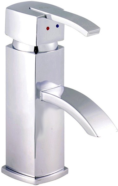Larger image of Hudson Reed Arcade Mono Basin Mixer Tap With Pop Up Waste (Chrome).