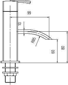 Technical image of Hudson Reed Arcade Basin Mixer & Bath Shower Mixer Set (Free Shower Kit).