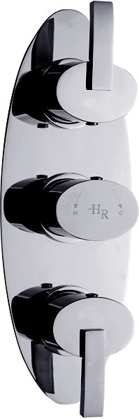 Larger image of Hudson Reed Arina Triple Concealed Thermostatic Shower Valve.