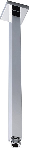 Larger image of Component Square ceiling Mounting Shower Arm (360mm, Chrome).