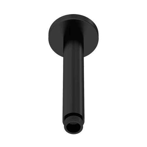 Nuie Black Showers Ceiling Mounted Round Shower Arm 150Mm (Matt ).