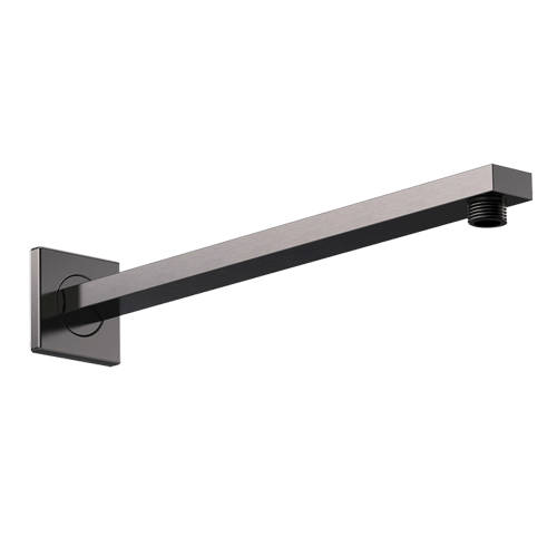 Nuie Brushed Pewter Small Rectangular Shower Arm | | Stainless Steel | 35Mm X 20Mm X 355Mm - Image 4