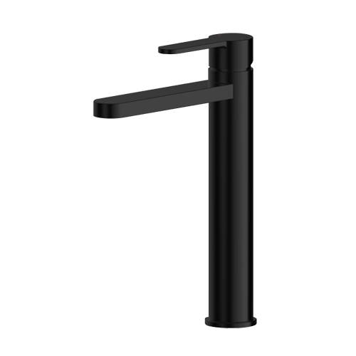 Nuie Matt Black High Rise Mono Basin Mixer - Image 4