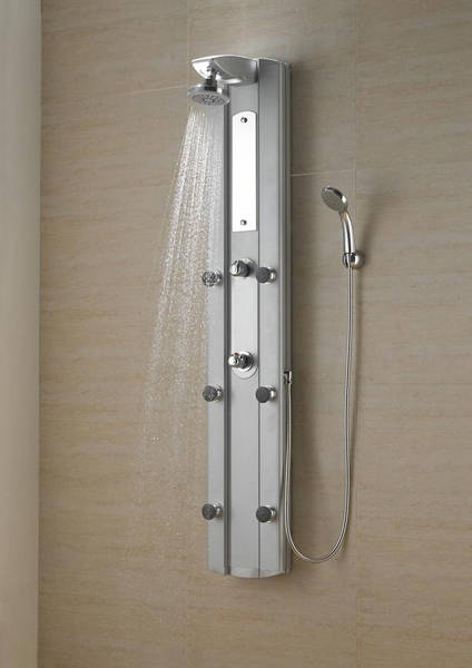 Example image of Ultra Showers Stylo Thermostatic Shower Panel (Silver).