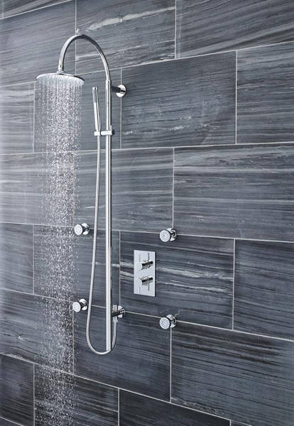 Example image of Component Breeze Deluxe Shower Kit With Diverter (Chrome).
