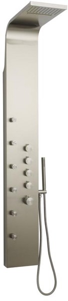 Larger image of Hudson Reed Showers Cosmos Thermostatic Shower Panel With Jets.