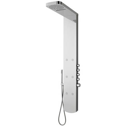 Larger image of Hudson Reed Showers Shimmer Thermostatic Shower Panel With Jets.