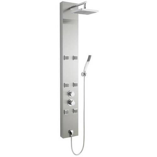 Larger image of Ultra Showers Easton Thermostatic Shower Panel (Stainless Steel).