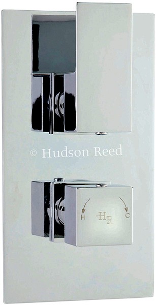 Larger image of Hudson Reed Aspire 3/4" Twin Thermostatic Shower Valve With Diverter.