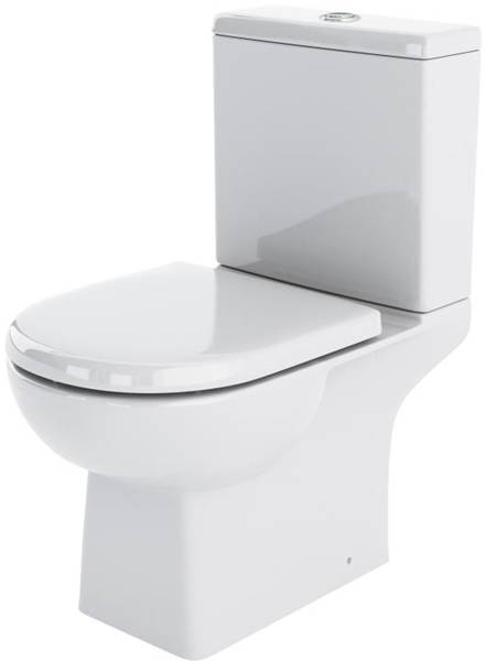 Example image of Crown Ceramics Bathroom Suite With Toilet, 500mm Basin & Semi Ped.