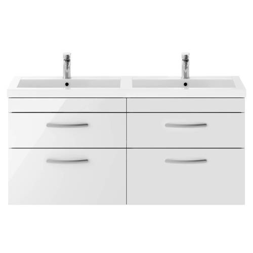 Athena 1205 mm Double Vanity with Integrated Basin - Image 4