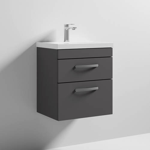 B&Q - 500 Wh 2-Drawer Vanity & Basin 1 - Image 3
