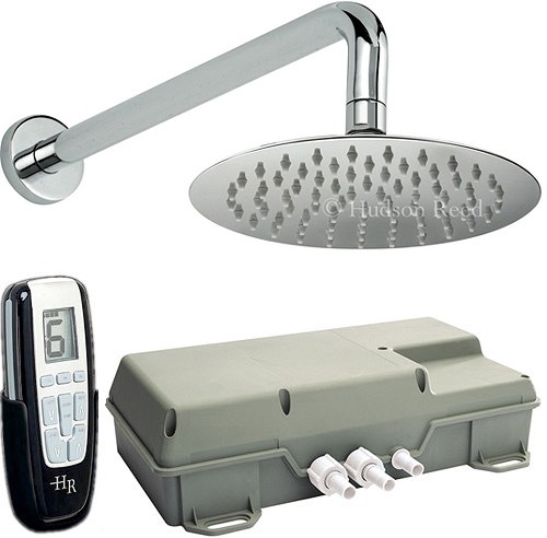 Larger image of Hudson Reed I-Flow Remote Shower Unit & Thin Head (Low Pressure).