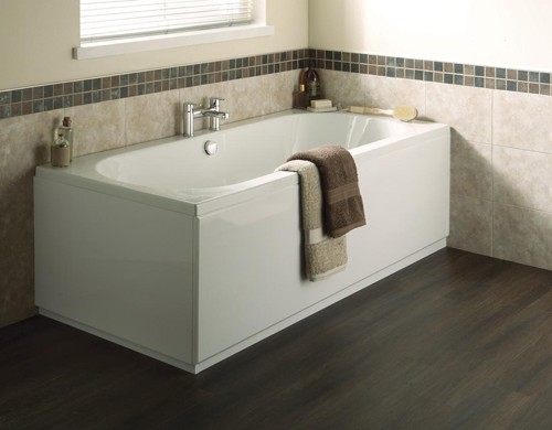 Example image of Ultra Baths Coast Double Ended Eternalite Acrylic Bath. 700x1700mm.