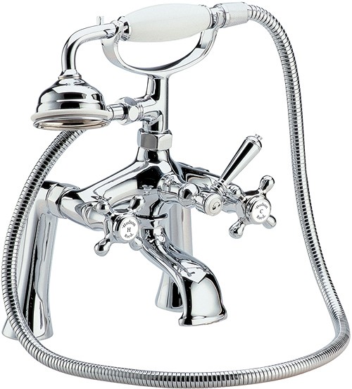 Larger image of Hudson Reed Jade Bath shower mixer with shower kit