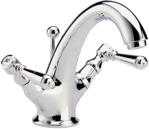 Larger image of Hudson Reed Jade Lever mono basin mixer + free pop up waste.