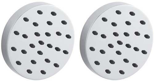 Larger image of Hudson Reed Showers 2 x Round Tile Body Jets.