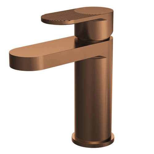 Nuie Brushed Bronze Cyprus Mono Basin Mixer Tap With Push Button Waste | | Brass | 52Mm X 160Mm X 150Mm - Image 3
