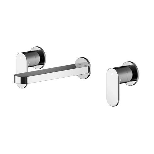 Nuie Binsey Wall Mounted Basin Mixer Tap (Chrome). Size 3