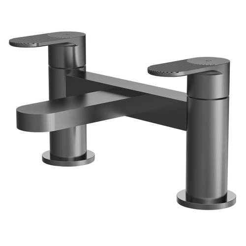 Nuie Cyprus Brushed Pewter Bath Filler - Image 3