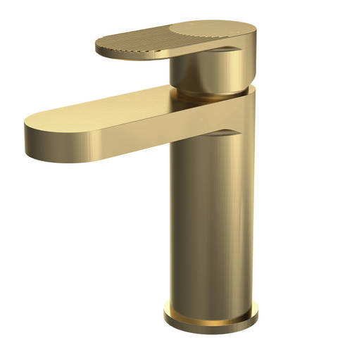 Nuie Cyprus Brushed Brass Mono Basin Mixer - Image 3