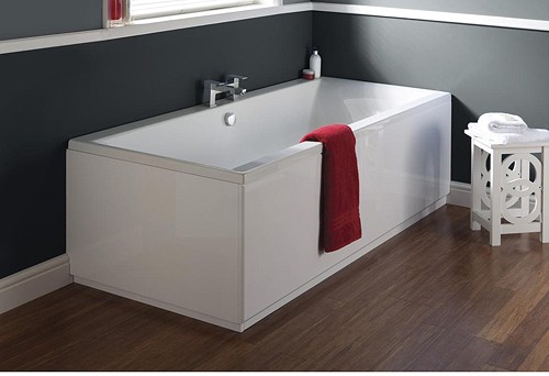 Example image of Ultra Baths Jetty Double Ended Eternalite Acrylic Bath. 700x1700mm.