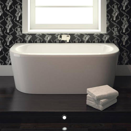 Example image of Hudson Reed Baths Back To Wall Bath. 1700x800mm.