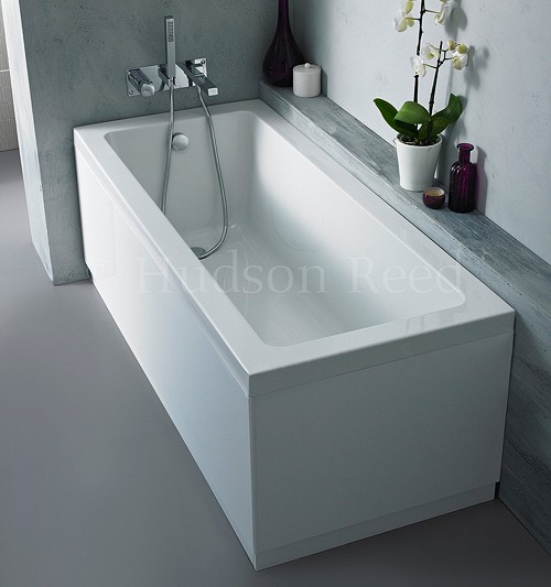 Example image of Hudson Reed Baths Single Ended Acrylic Bath. 1600x700mm.