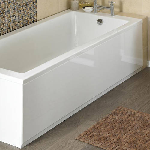Nuie White Crown Bath Panels Side Bath Panel (High Gloss 1600Mm).
