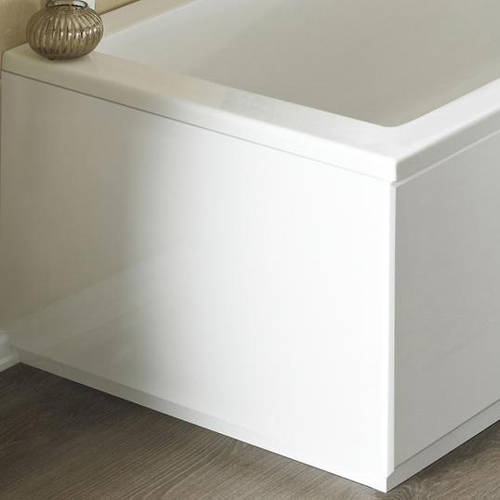 Nuie White Crown Bath Panels End Bath Panel (High Gloss 800Mm). 800L