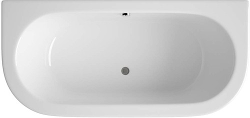 Example image of Hudson Reed Baths Pearl BTW Bath With Eternalite. 800x1700mm.