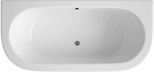 Example image of Hudson Reed Baths Pearl BTW Bath With Eternalite. 800x1700mm.