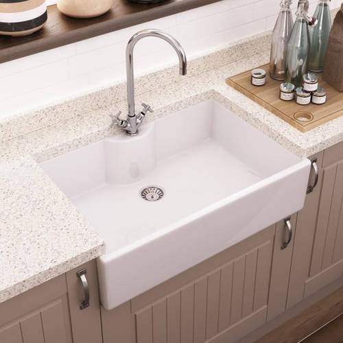 Larger image of Ultra Butler Sinks Oxford Butler Sink 220x795x500mm (1 Hole).