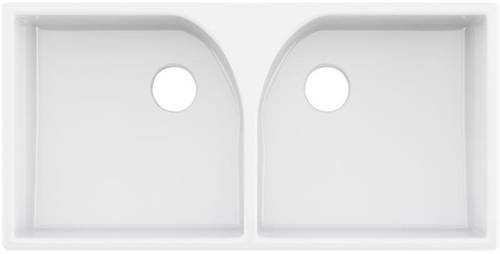 Example image of Ultra Butler Sinks Athlone Double Butler Sink 220x795x500mm (1 Hole).