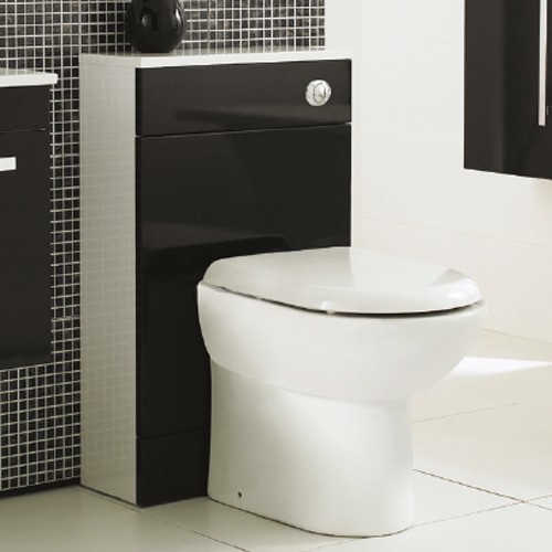 Example image of Ultra Design Back To Wall WC Unit (Black). 500x800mm.