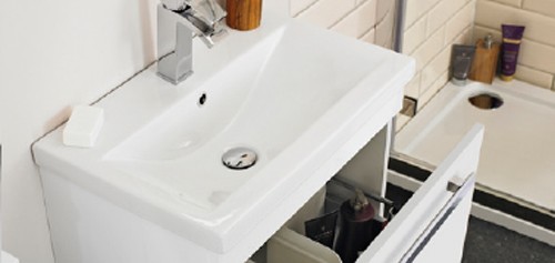 Example image of Ultra Design 600mm Vanity Unit Suite With BTW Unit, Pan & Seat (White).
