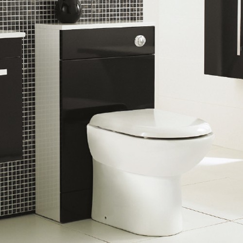 Example image of Ultra Design 600mm Vanity Unit Suite With BTW Unit, Pan & Seat (Black).