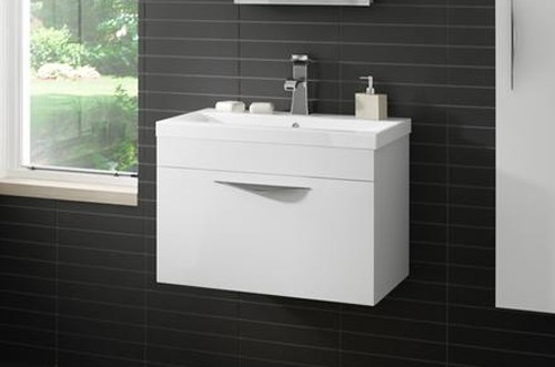 Example image of Hudson Reed Memoir 600 Wall Hung Vanity Unit & 120 Basin (White).